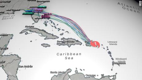 Forecast models for Dorian, as of 2 p.m. ET Wednesday.