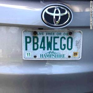 A mom with a license plate that reads 'PB4WEGO' wins a battle with the state to keep it