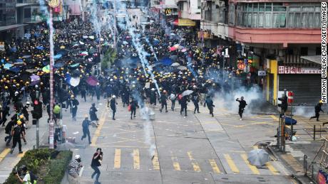 Hong Kong&#39;s protests are taking a toll on restaurant and hotel workers