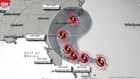 Hurricane Dorian threatens disaster in the Bahamas, with Florida, Georgia and the Carolinas in its sight