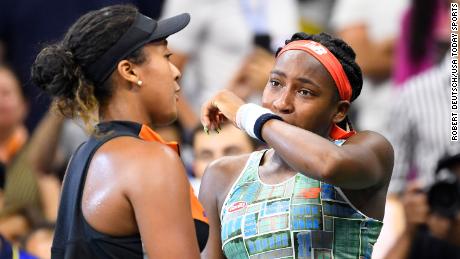 Defending champion Naomi Osaka ends Coco Gauff&#39;s US Open run, then comforts Gauff afterward