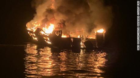 The 75' Conception, based in Santa Barbara Harbor, caught fire early 9/2 while anchored off Santa Cruz Island, multiple agencies responded. 5 people were rescued and 34 are missing.