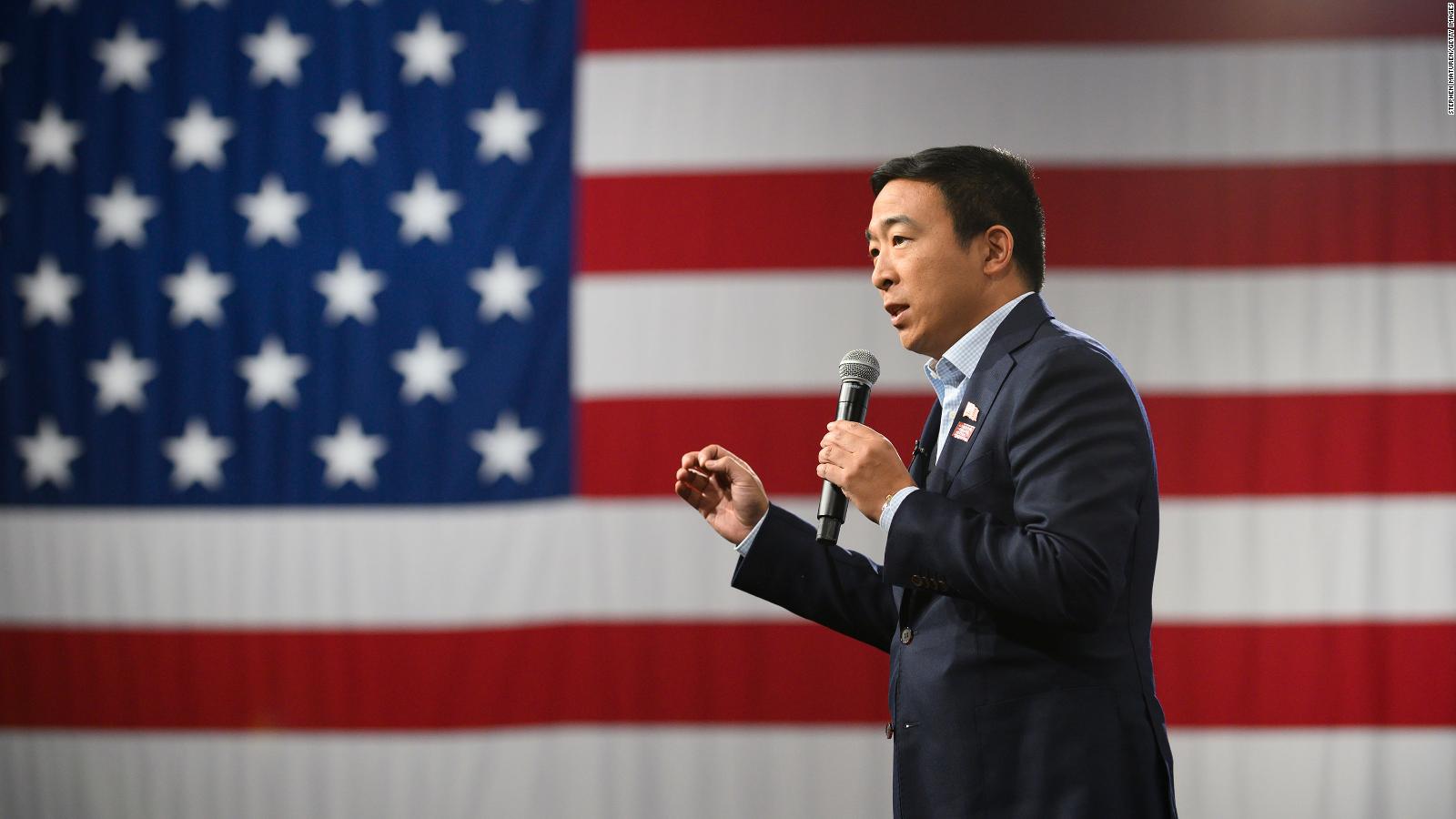 Andrew Yang chokes up in Iowa reflecting on two years of campaigning ...