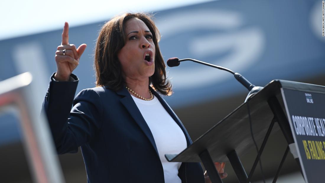 Kamala Harris says Trump's Twitter account should be suspended