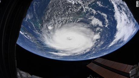 Hurricane Dorian in 2019 from the International Space Station.