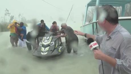 CNN on the scene as victims dragged from knee-high water