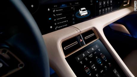 The Porsche Taycan has very few switches and knobs. Instead, most controls are operated through touchscreens.