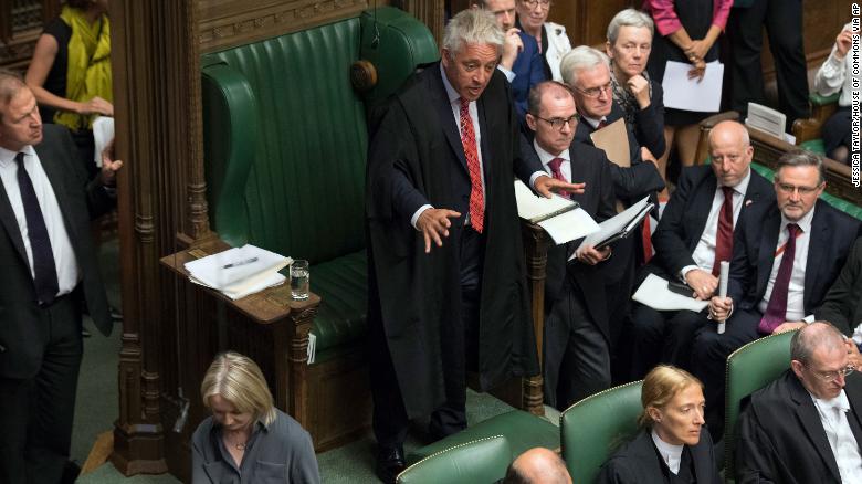 Speaker tries to maintain control of UK's Parliament