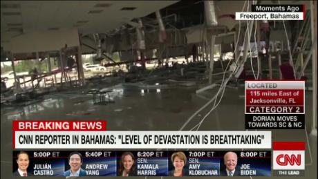 Bahamas airport destroyed by Hurricane Dorian 