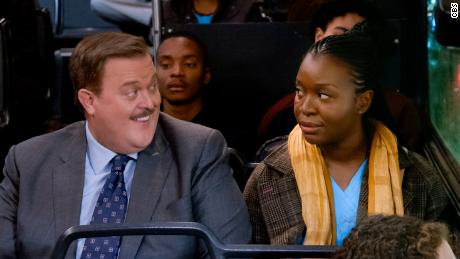 Billy Gardell, Folake Olowofoyeku in 'Bob Hearts Abishola'