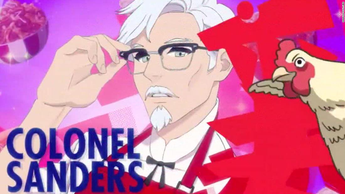 You can date Colonel Sanders in KFC's dating simulation