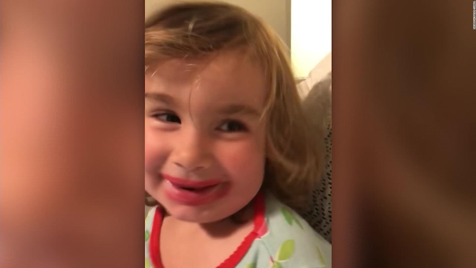 Little Girl Tells Dad She Put On Yip Ick In Viral Video Cnn Video