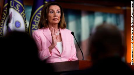 WASHINGTON, DC - SEPTEMBER 12: U.S. House Speaker Nancy Pelosi (D-CA) delivers remarks during her weekly news conference on Capitol Hill September 12, 2019 in Washington, DC. While saying she's "pleased" with progress on a House Judiciary Committee probe of President Donald Trump, she declined to call the investigation an impeachment inquiry as Committee Chairman Jerrold Nadler (D-NY) has done. (Photo by Tom Brenner/Getty Images)