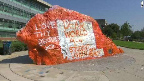 An Iconic University Of Tennessee Rock Was Painted With An Anti
