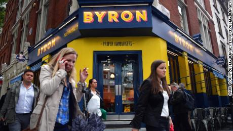 A Byron restaurant in London.