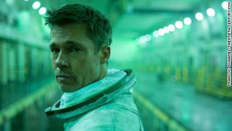 Brad Pitt stars as tourtured astronaut Roy McBride in &quot;Ad Astra&quot;.