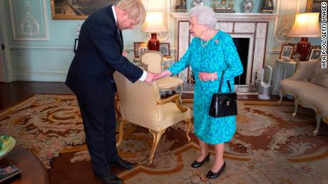 The Queen invites Boris Johnson to become Prime Minister at Buckingham Palace on July 24.