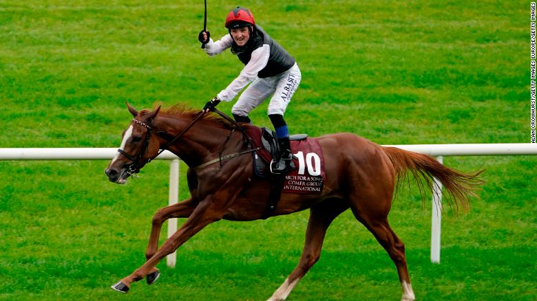 Search For A Song wins the Irish St. Leger in 2019. 