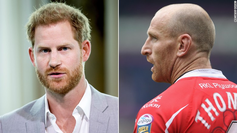 Prince Harry praises rugby star for disclosing HIV status