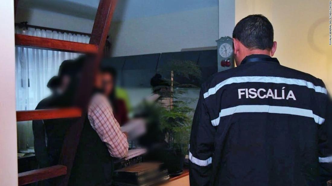 Ecuadorian police and investigators raid the home of Novaestrat's legal representative on September 16, 2019.