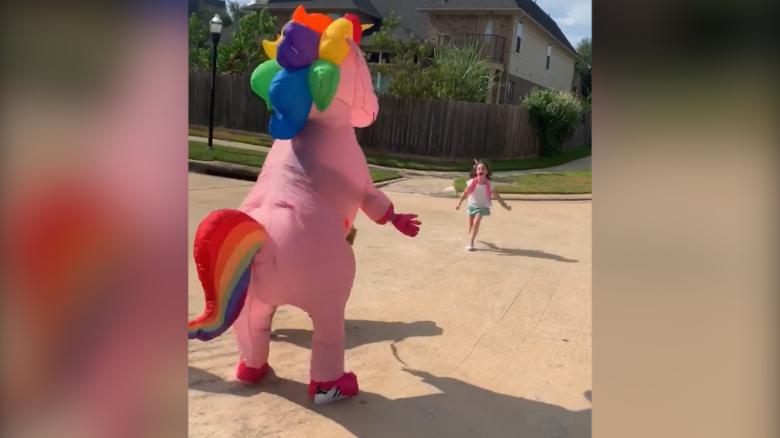 unicorn dress for mom and daughter