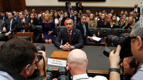 Corey Lewandowski, the former campaign manager for President Donald Trump, arrives to testify to the House Judiciary Committee Tuesday, Sept. 17, 2019, in Washington. (AP Photo/Jacquelyn Martin)