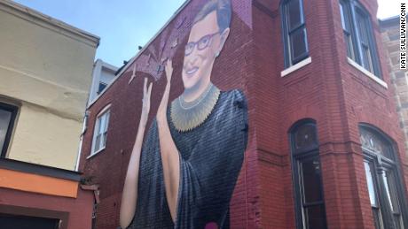 New mural of Ruth Bader Ginsburg pops up in Washington