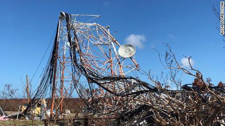 Much of the infrastructure on the eastern half of Grand Bahama is destroyed.