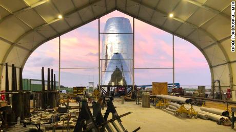 Musk tweeted an image of the new Starship prototype with the caption &quot;Droid Junkyard, Tatooine,&quot; a joke about the test site&#39;s resemblance to a fictional Star Wars location.