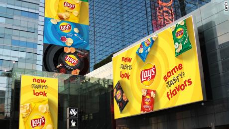 Lay&#39;s is advertising its new takeover in city centers.