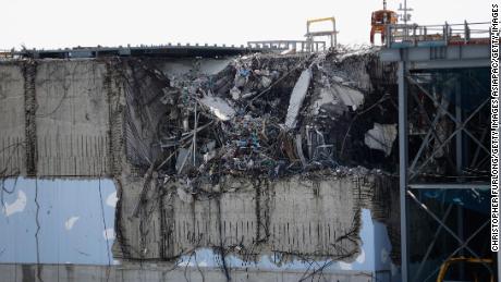 OKUMA, JAPAN - FEBRUARY 24:  A general view of damage to No. 3 reactor building at Fukushima Daiichi nuclear power plant. Five years on, the decontamination and decommissioning process at the Tokyo Electric Power Co.&#39;s embattled Fukushima Daiichi nuclear power plant continues on February 25, 2016 in Okuma, Japan.  March 11, 2016 marks the fifth anniversary of the magnitude 9.0 earthquake and tsunami which claimed the lives of 15,894, and the subsequent damage to the reactors at TEPCO&#39;s Fukushima Daiichi Nuclear Power Plant causing the nuclear disaster which still forces 99,750 people to live as evacuees away from contaminated areas.  (Photo by Christopher Furlong/Getty Images)