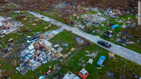 Countless houses were shredded to pieces in the eastern half of Grand Bahama island.