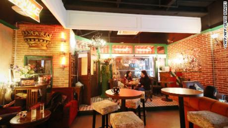 A cafe in Shanghai, inspired by the Central Perk coffee shop in &quot;Friends.&quot;