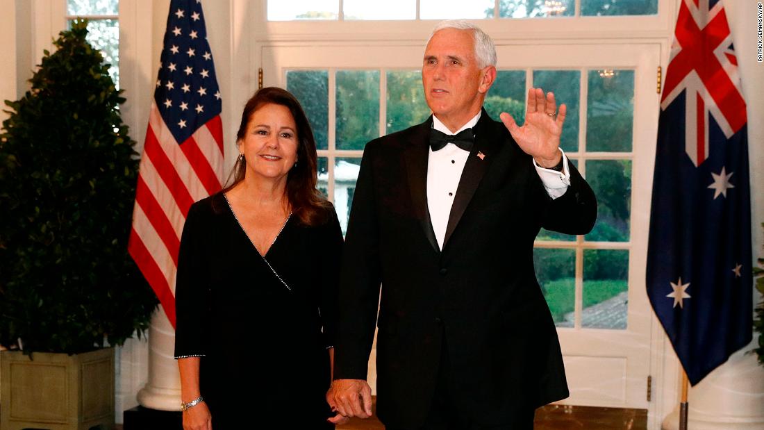 Vice President Mike Pence and his wife Karen.