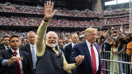 In India, Trump aims for crowds and strategic friendship