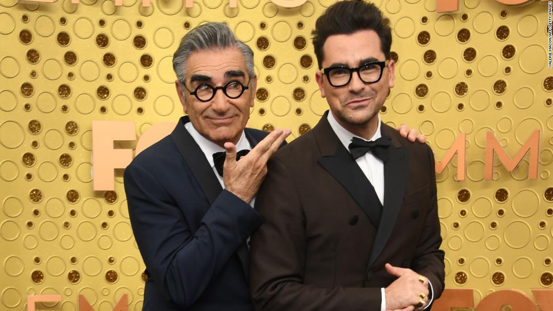 Left to right: Eugene Levy and his son Daniel Levy