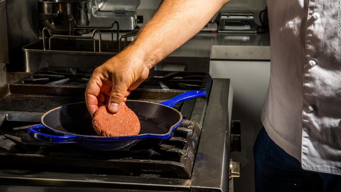 The Awesome Burger is designed to look, cook and taste like real meat. 