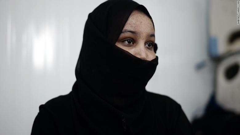 Mona, 17, left Somalia after her father died. She said she was tortured by traffickers.