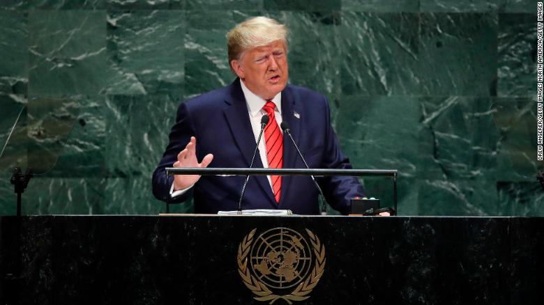 Trump issues warning to Iran during UN speech