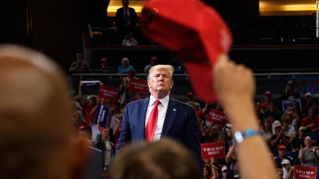 Trump officially launched his re-election campaign with a rally in Orlando in June 2019. 