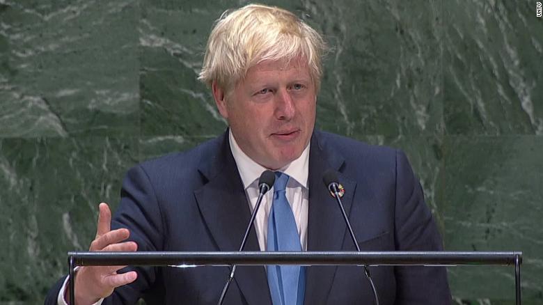Watch UN crowd laugh at Boris Johnson's Brexit joke