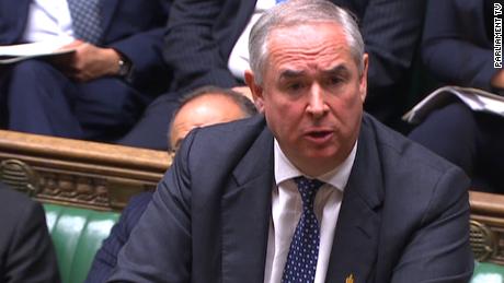 Attorney General Geoffrey Cox speaking in the House of Commons.