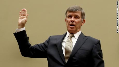 WASHINGTON, DC - SEPTEMBER 26: Acting Director of National Intelligence Joseph Maguire is sworn in prior to testifying before the House Select Committee on Intelligence in the Rayburn House Office Building on Capitol Hill September 26, 2019 in Washington, DC. The committee questioned Maguire about a recent whistleblower complaint reportedly based on U.S. President Donald Trump pressuring Ukraine President Volodymyr Zelensky to investigate leading Democrats as &quot;a favor&quot; to him during a recent phone conversation.   (Photo by Chip Somodevilla/Getty Images)
