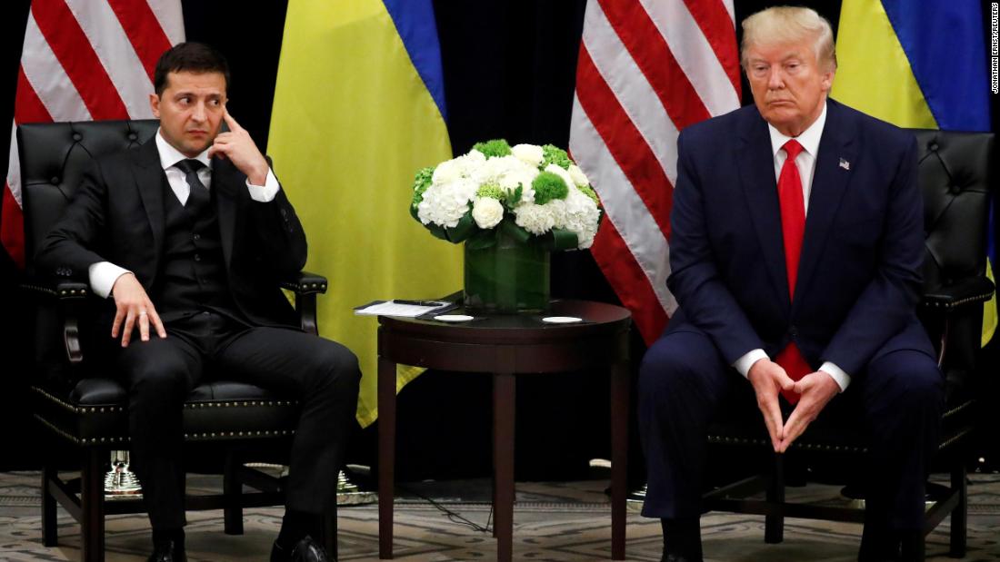 Ukrainian President Volodymyr Zelensky meets with Trump on the sidelines of the UN General Assembly in September 2019. A day earlier, the White House &lt;a href=&quot;https://www.cnn.com/2019/09/25/politics/donald-trump-ukraine-transcript/index.html&quot; target=&quot;_blank&quot;&gt;released a transcript of a conversation&lt;/a&gt; that Trump had in July with Zelensky. According to the transcript, Trump repeatedly pushed for Zelensky to investigate Joe Biden, a former vice president and potential 2020 political rival. There is no evidence of wrongdoing by Biden. House Speaker Nancy Pelosi announced that she would be&lt;a href=&quot;http://www.cnn.com/2019/10/03/politics/gallery/trump-impeachment-inquiry/index.html&quot; target=&quot;_blank&quot;&gt; opening a formal impeachment inquiry on Trump. &lt;/a&gt;Trump has insisted he did nothing wrong in his phone call with Zelensky, saying there was &quot;no pressure whatsoever.&quot; The House &lt;a href=&quot;https://www.cnn.com/2019/12/18/politics/house-impeachment-vote/index.html&quot; target=&quot;_blank&quot;&gt;impeached him&lt;/a&gt; in December, and the Senate &lt;a href=&quot;http://www.cnn.com/2020/02/05/politics/senate-impeachment-trial-vote-acquittal/index.html&quot; target=&quot;_blank&quot;&gt;acquitted him&lt;/a&gt; in February.