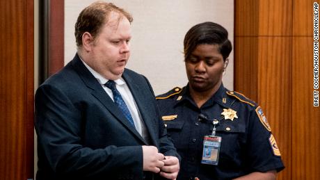 Ronald Haskell is led into the courtroom for closing arguments in his capital murder trial.