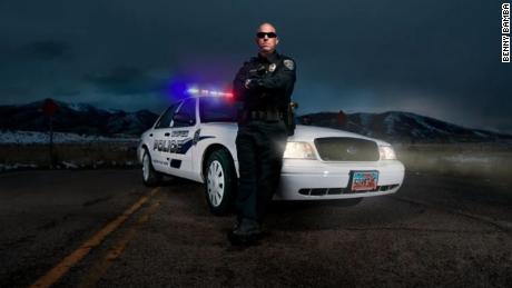 Law enforcement officers step in front of the camera for Bamba&#39;s &quot;I&#39;m a Police Officer&quot; campaign. 