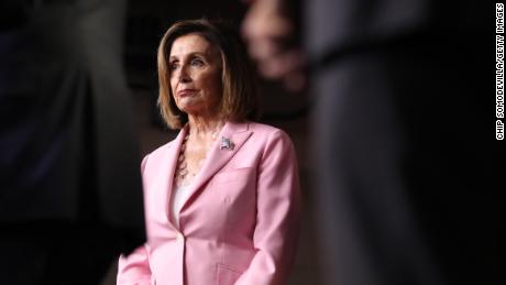 Speaker of the House Nancy Pelosi (D-CA) joins fellow House Democrats to mark 200 days since they passed H.R. 1, the For the People Act with a news conference at the U.S. Capitol September 27, 2019 in Washington, DC. 