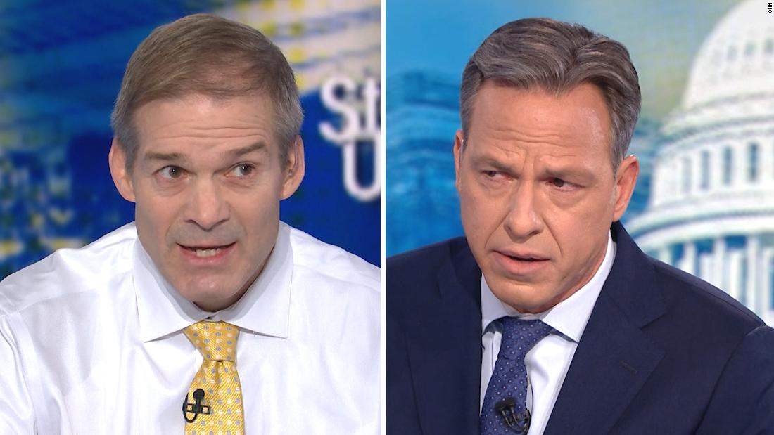 Ukraine Scandal Jake Tapper Fact Checks Gop Rep Jim Jordan Cnnpolitics