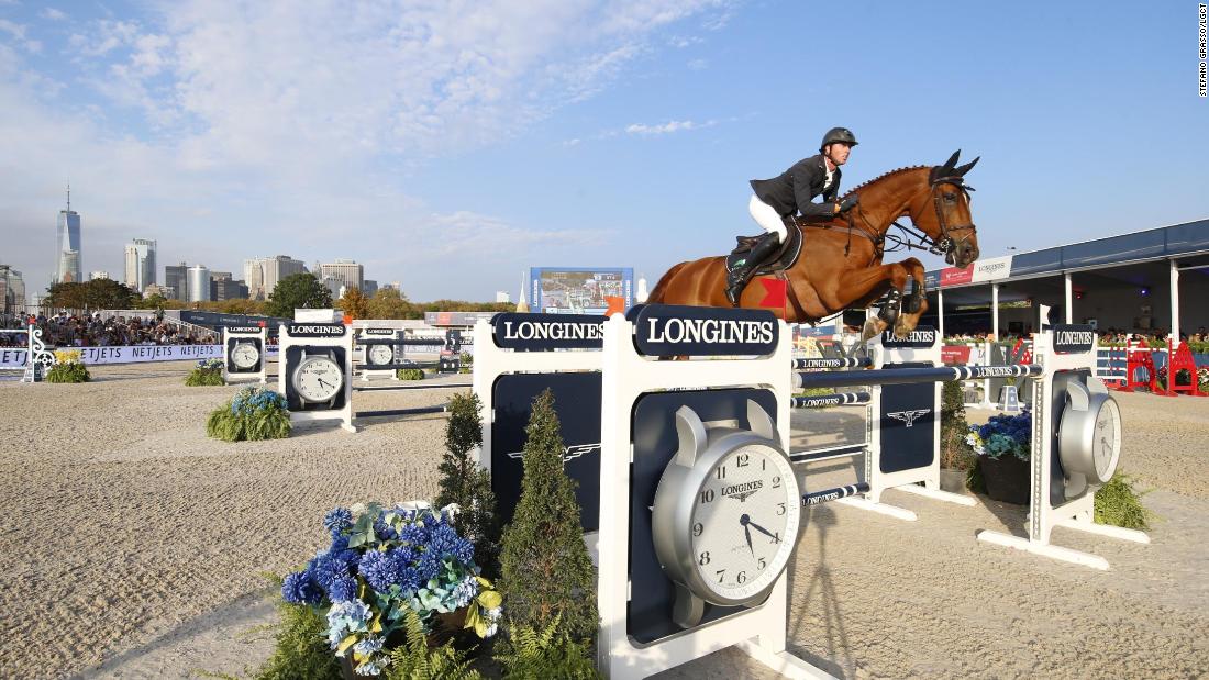 But Britain&#39;s Maher took the Grand Prix title to secure back-to-back Longines Global Champions Tour crowns.