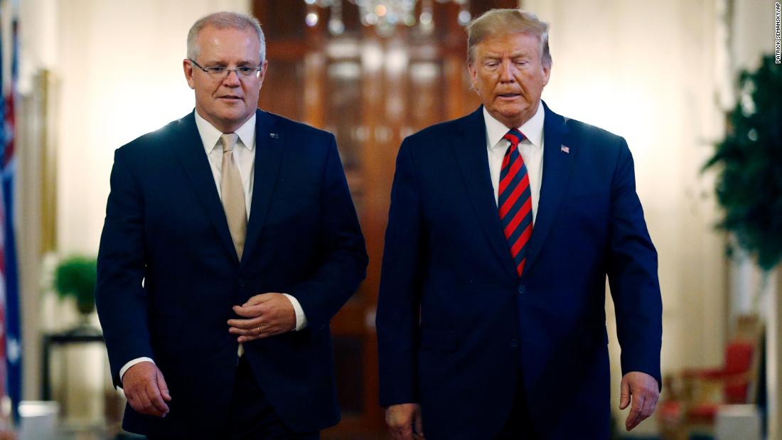 Trump Pressed Australian Prime Minister To Help With Justice Review Of   190930164129 01 Trump Australian Pm Morrison Super Tease 